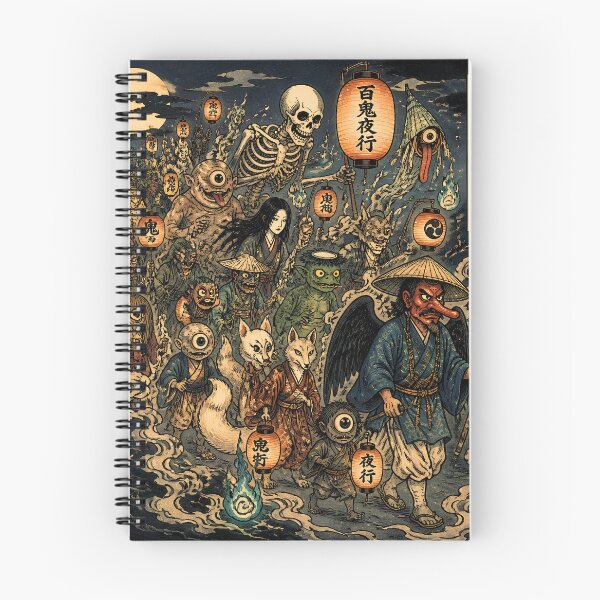 Item preview, Night Parade of One Hundred Yokai – Hyakki Yagyo Japanese Folklore Art designed and sold by kaxymax.