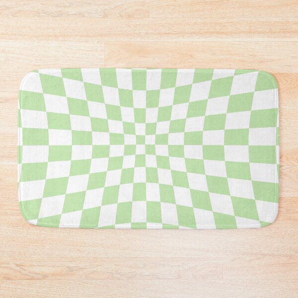 Item preview, Warped Light Green Chequered Pattern designed and sold by Jeallan Designs.