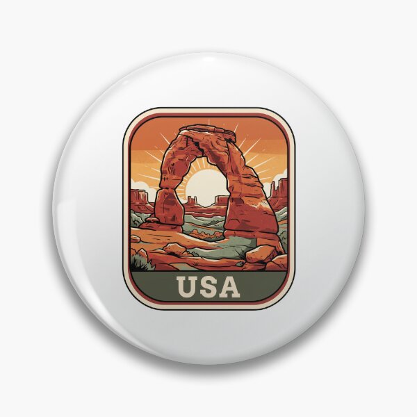 Item preview, Vintage Delicate Arch Utah National Park USA Travel Poster designed and sold by Paper Drip.