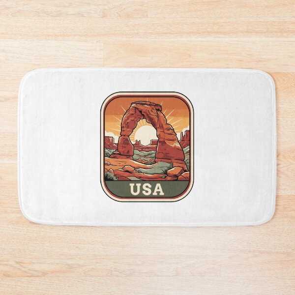 Item preview, Vintage Delicate Arch Utah National Park USA Travel Poster designed and sold by Paper Drip.