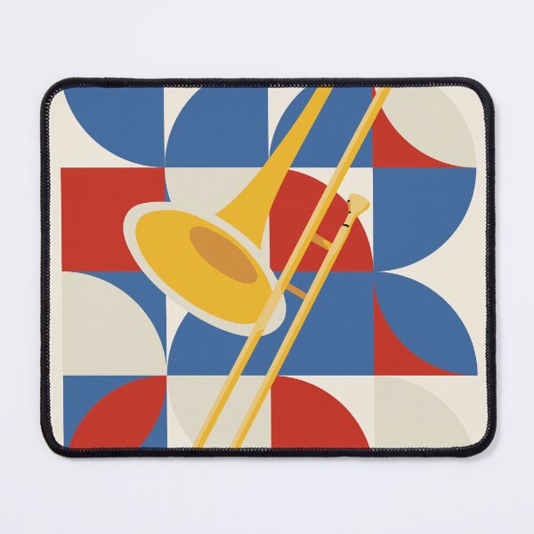 Item preview, Bauhaus Trombone Art Print | Abstract Brass Instrument Print | Mid-Century Modern Music Art | Geometric Jazz Decor designed and sold by Studio pod Burom.