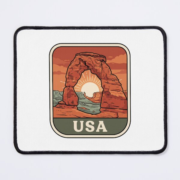 Item preview, Arches National Park Desert Sunset Retro USA Travel designed and sold by Paper Drip.