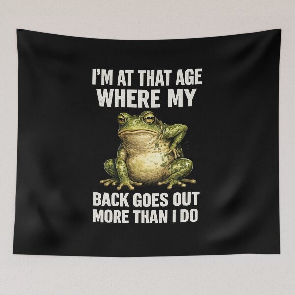 Item preview, I'm At That Age Where My Back Goes Out More Than I Do T-Shirt | Funny Aging Quote Sarcastic Graphic Gift designed and sold by Trendably.