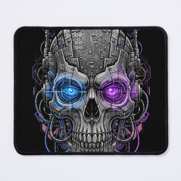 Item preview, Futuristic Cyberpunk Skull Artwork designed and sold by SurStudio.