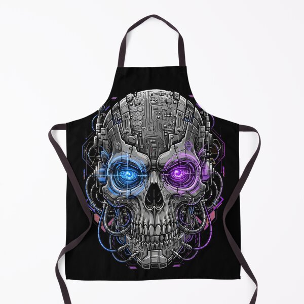 Item preview, Futuristic Cyberpunk Skull Artwork designed and sold by SurStudio.