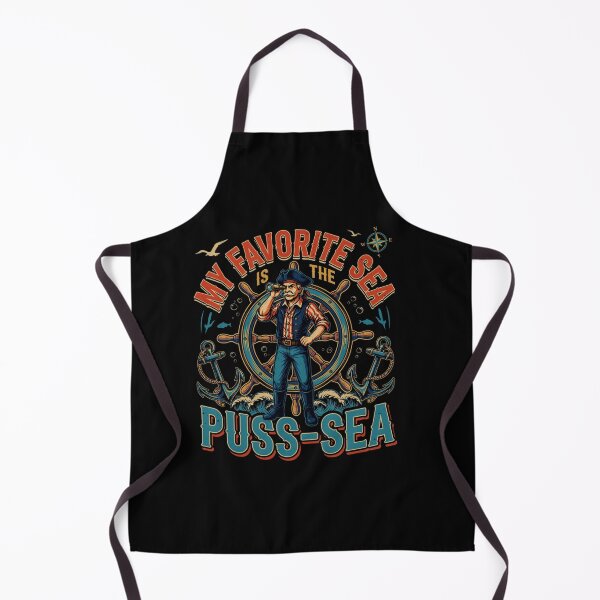 Item preview, My Favorite Sea is The Puss-sea Funny Adult Design designed and sold by DarkRelicStudio.