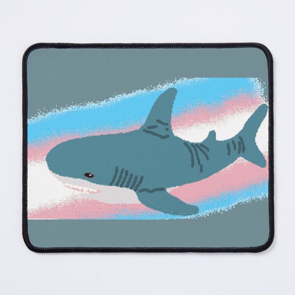 Item preview, Blahaj with Trans Flag designed and sold by TimmysToms.