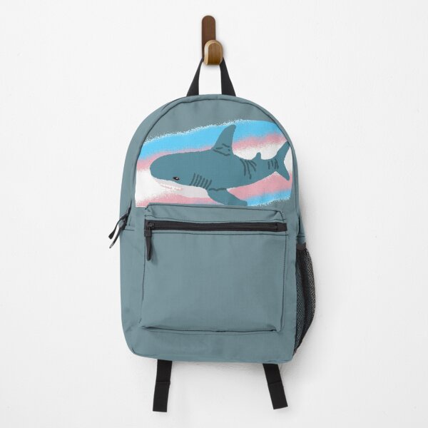 Item preview, Blahaj with Trans Flag designed and sold by TimmysToms.