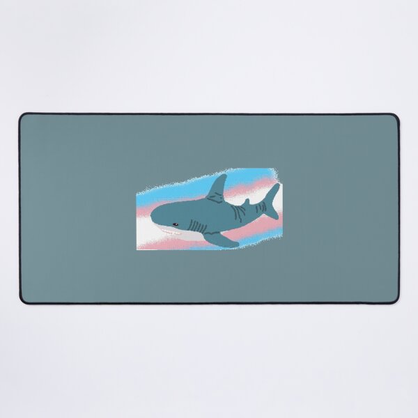 Item preview, Blahaj with Trans Flag designed and sold by TimmysToms.