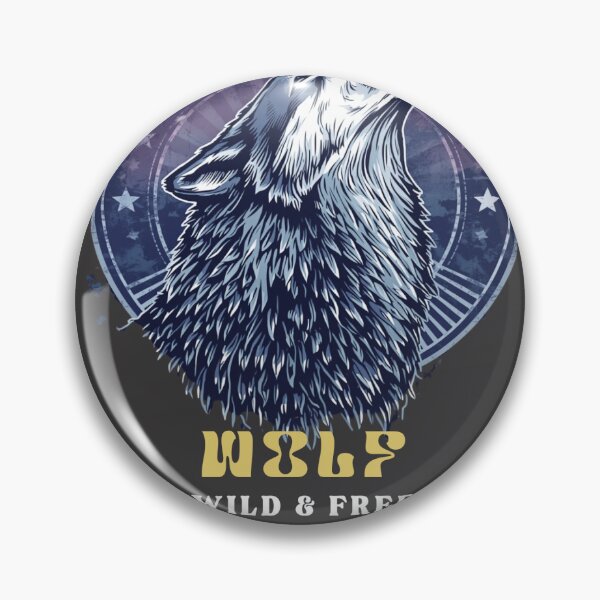 Item preview, Wolf Wild & Free Vintage Graphic  designed and sold by Aventor..