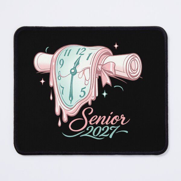 Item preview, Senior 2027 Melting Clock Graduation Diploma designed and sold by teemix.