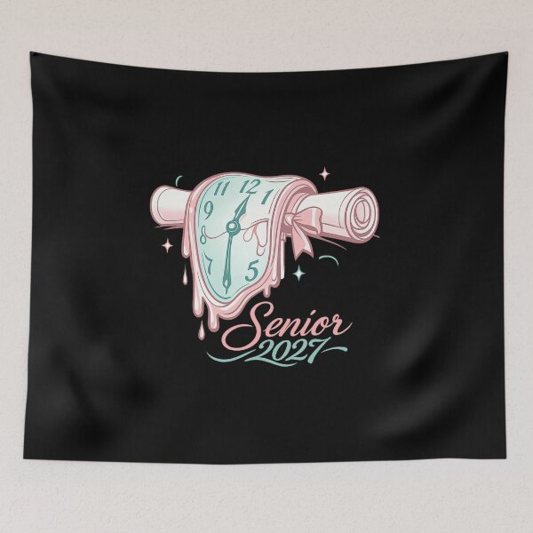 Item preview, Senior 2027 Melting Clock Graduation Diploma designed and sold by teemix.