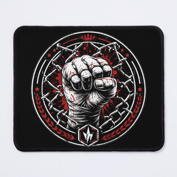 Item preview, Fighter's Fist Cage Badge designed and sold by RadekArt.