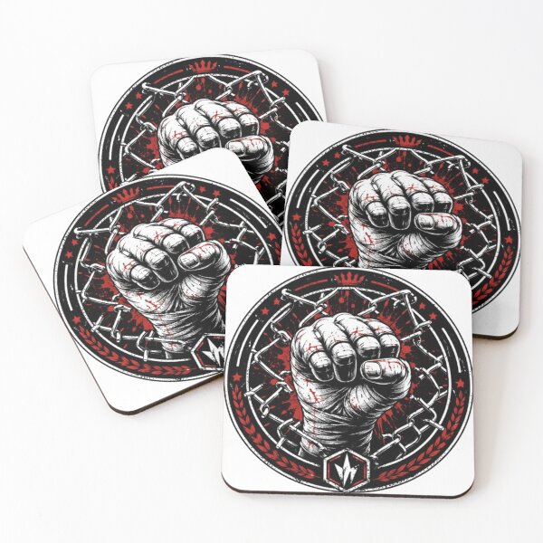 Item preview, Fighter's Fist Cage Badge designed and sold by RadekArt.