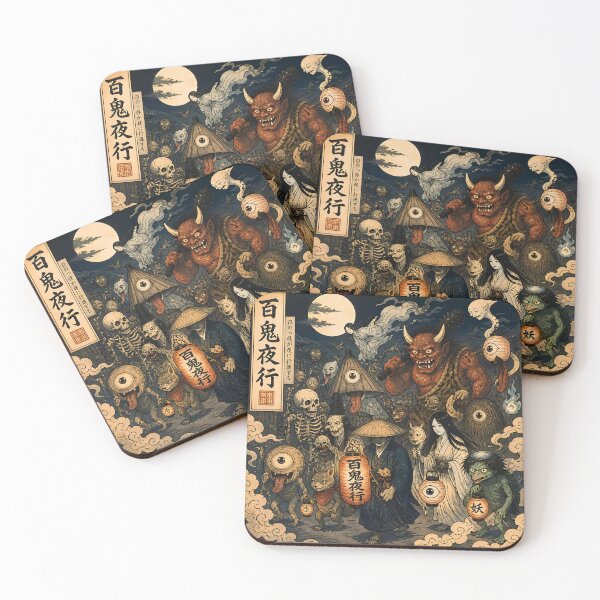 Item preview, Hyakki Yagyo Yokai Parade – Japanese Demon Night Procession Art designed and sold by kaxymax.