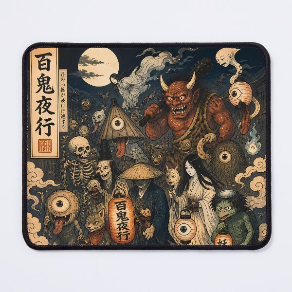 Item preview, Hyakki Yagyo Yokai Parade – Japanese Demon Night Procession Art designed and sold by kaxymax.