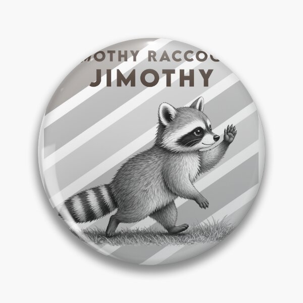 Item preview,  jimothy raccoon black and white  designed and sold by 4Dart.