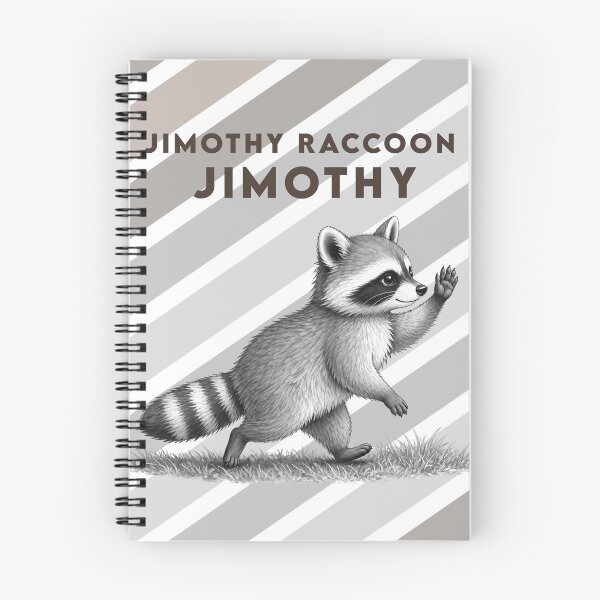 Item preview,  jimothy raccoon black and white  designed and sold by 4Dart.