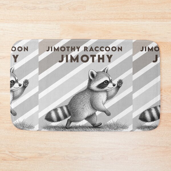 Item preview,  jimothy raccoon black and white  designed and sold by 4Dart.