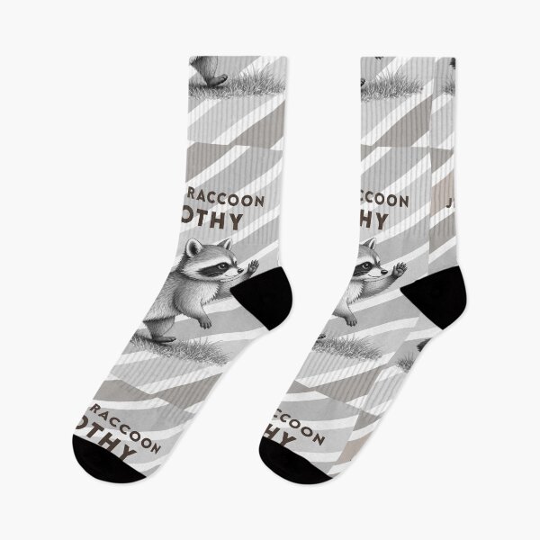 Item preview,  jimothy raccoon black and white  designed and sold by 4Dart.
