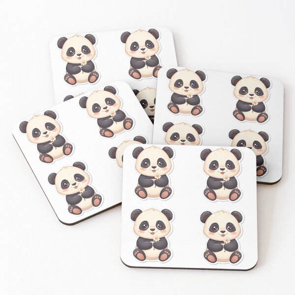 Item preview, Cute Kawaii Panda Sticker | Adorable Bear Cartoon designed and sold by Tiny-Doodle-Co.