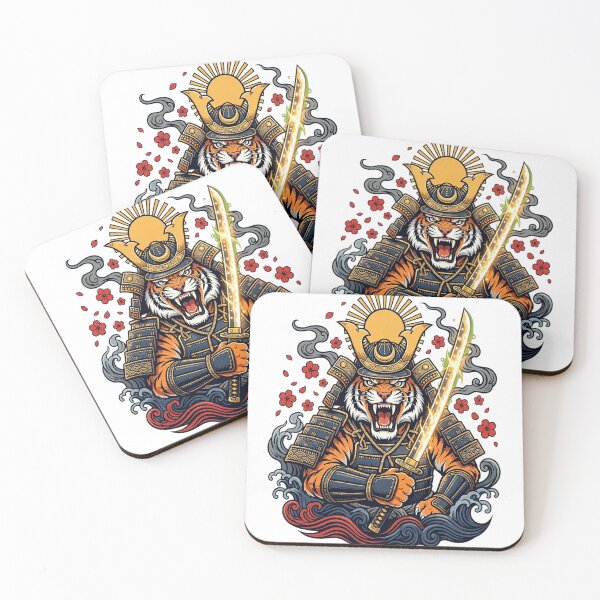 Item preview, Fierce Samurai Tiger Warrior Design designed and sold by SurStudio.