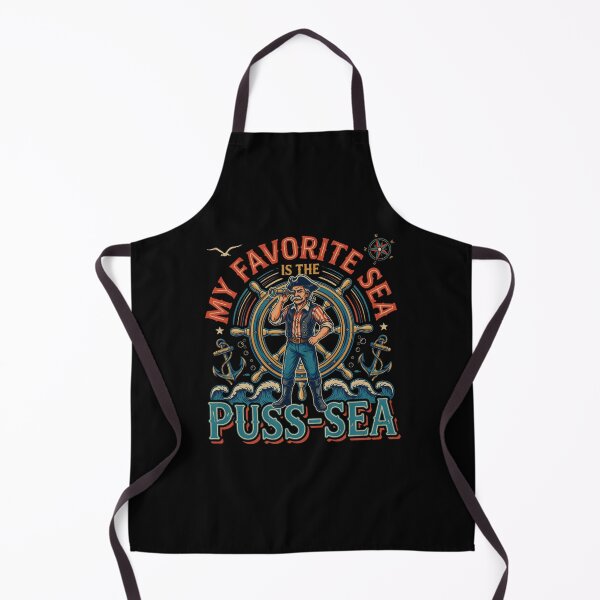 Item preview, My Favorite Sea is The Puss-sea Funny Adult Design designed and sold by DarkRelicStudio.