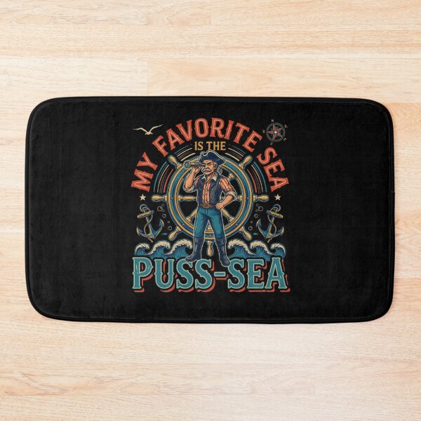 Item preview, My Favorite Sea is The Puss-sea Funny Adult Design designed and sold by DarkRelicStudio.