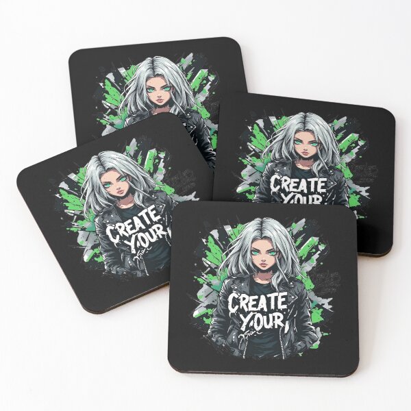 Item preview, Create Your Own Path – Fearless Streetwear Anime Girl Graphic T-Shirt Design designed and sold by Radhestore.