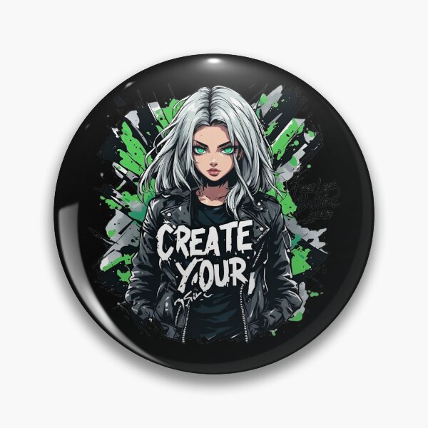 Item preview, Create Your Own Path – Fearless Streetwear Anime Girl Graphic T-Shirt Design designed and sold by Radhestore.