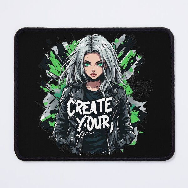Item preview, Create Your Own Path – Fearless Streetwear Anime Girl Graphic T-Shirt Design designed and sold by Radhestore.
