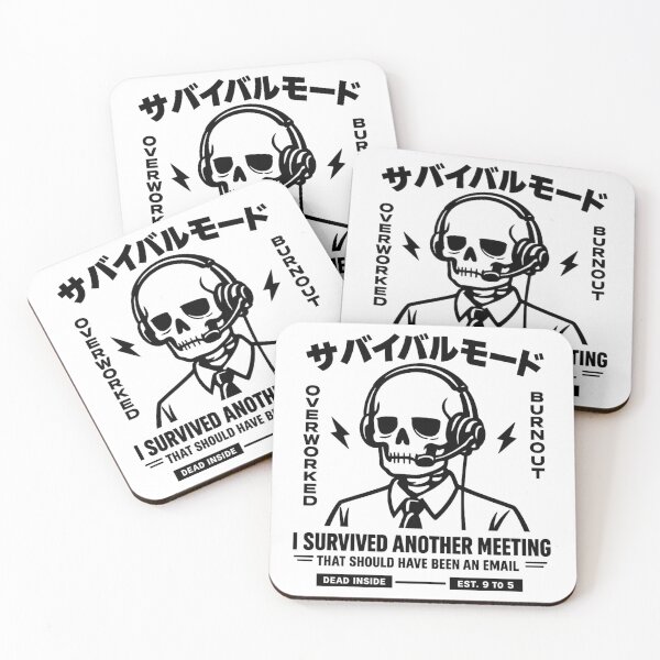 Item preview, Monochrome Survival Mode Skeleton designed and sold by teemix.