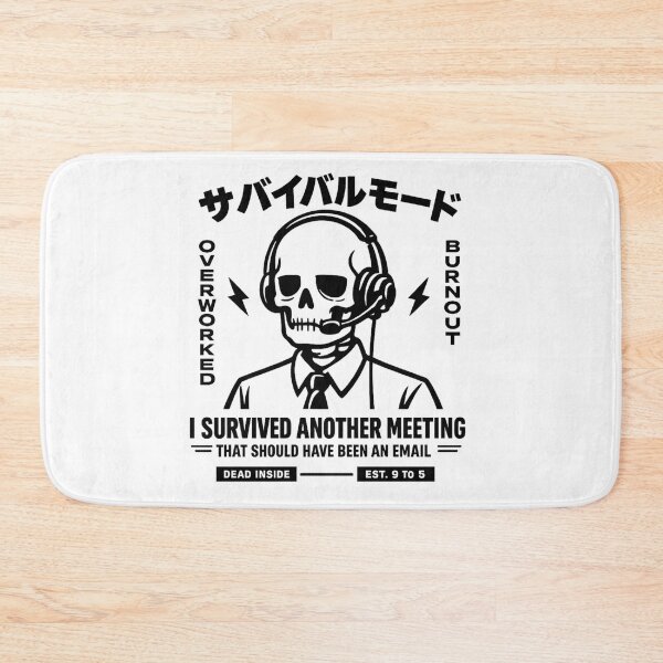 Item preview, Monochrome Survival Mode Skeleton designed and sold by teemix.