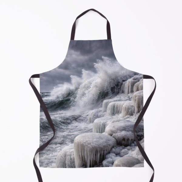 Item preview, Frozen Ocean Waves – Winter Coastal designed and sold by Yomere.