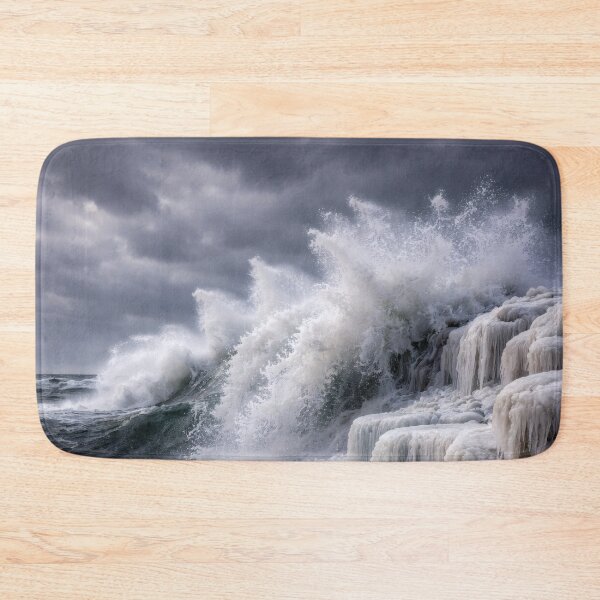 Item preview, Frozen Ocean Waves – Winter Coastal designed and sold by Yomere.