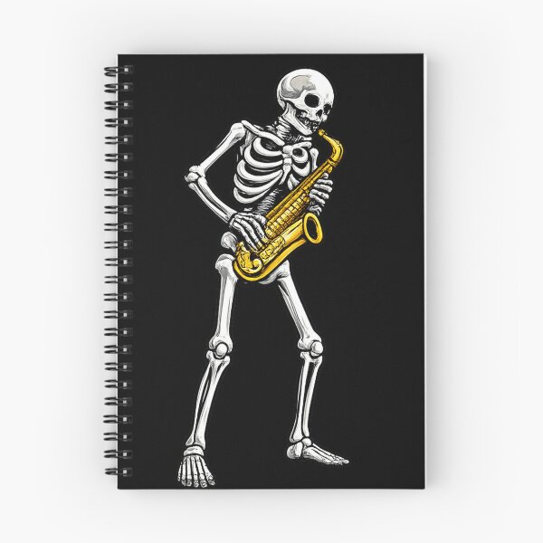 Item preview, Skeleton Playing Saxophone Funny Musician Halloween Design designed and sold by LiftyGifts.
