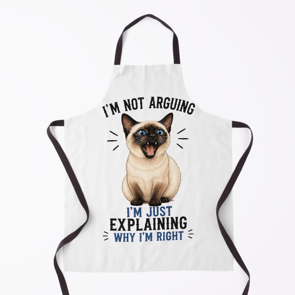 Item preview, I'm Not Arguing I'm Just Explaining Why I'm Right – Funny Siamese Cat T-Shirt | Sarcastic Cat Lover Gift | Cute Blue-Eyed Cat Graphic designed and sold by TeehMeow.