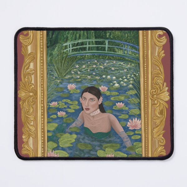 Item preview, Impressionist mermaid in a Monet pond - Mermay designed and sold by SorceressApprentice.
