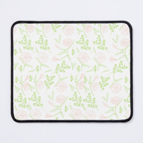 Item preview, Soft Pink and Green Floral Line Art designed and sold by Ta258.