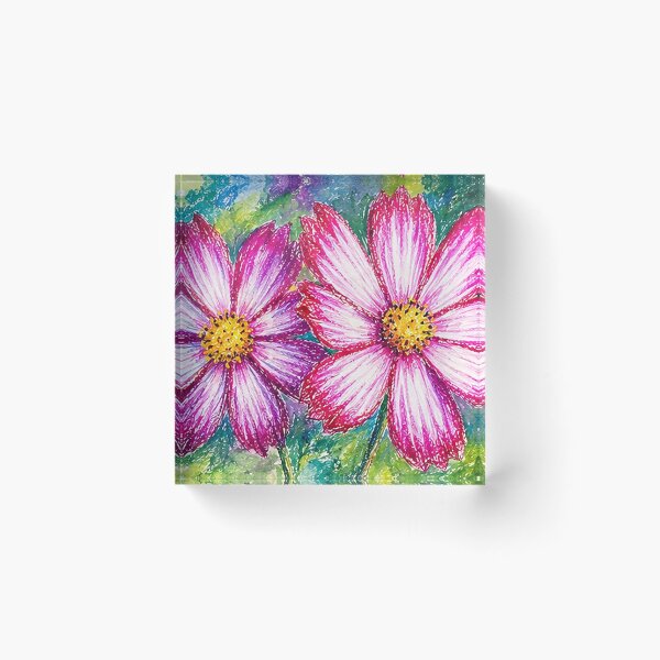 Item preview, Summer Flower Drawed in Crayon designed and sold by erenazepeda.