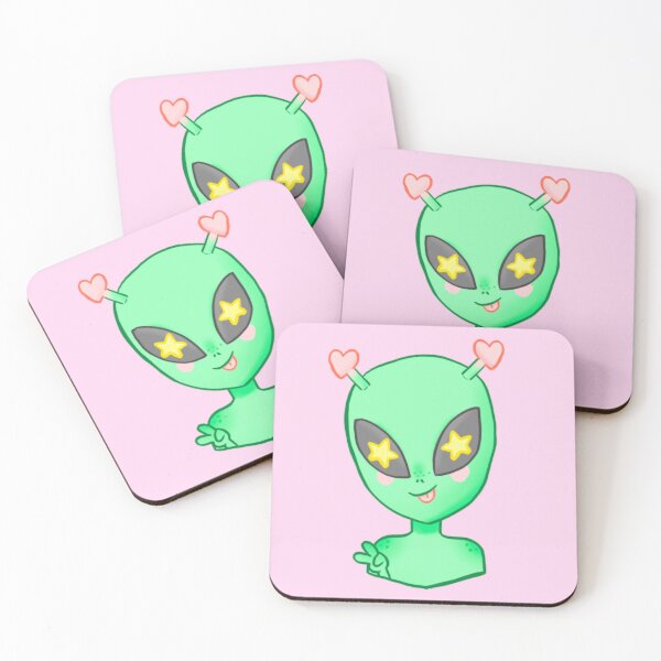 Item preview, Cute Alien Sticker - Kawaii Alien Series - Pastel Alien Sticker designed and sold by warm adornments.