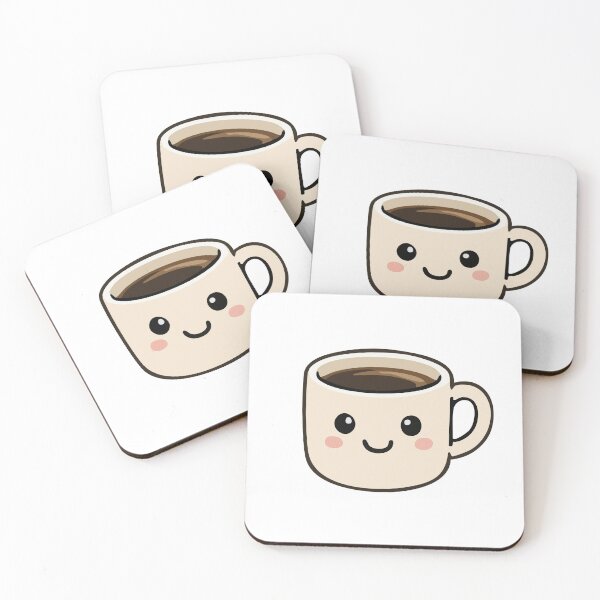 Item preview, Cute Smiling Kawaii Coffee Cup Cartoon designed and sold by VectorForge Studio.
