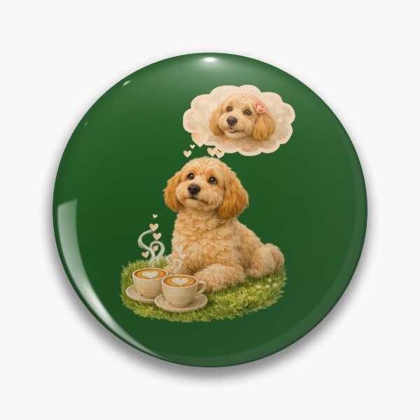 Item preview, Goldendoodle In Love: Cozy Coffee Date Dreams designed and sold by CreativeArtistL.