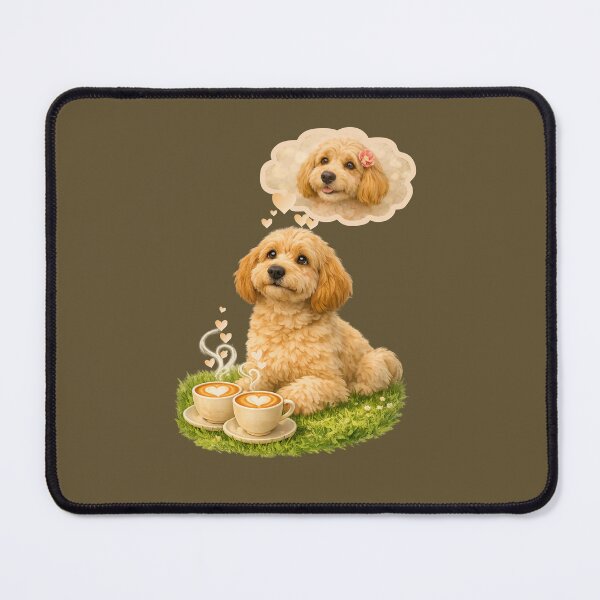 Item preview, Goldendoodle In Love: Cozy Coffee Date Dreams designed and sold by CreativeArtistL.