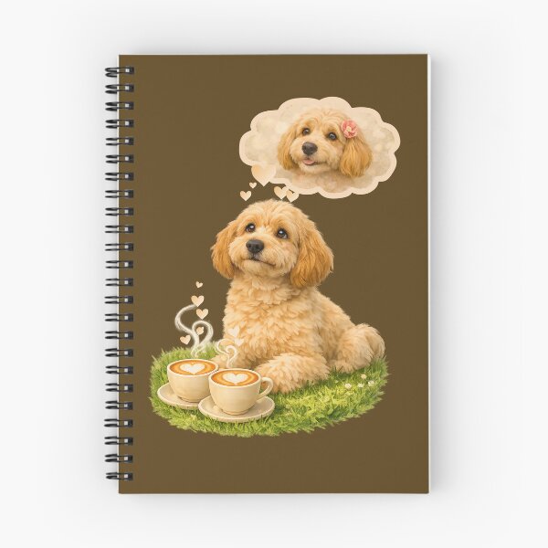 Item preview, Goldendoodle In Love: Cozy Coffee Date Dreams designed and sold by CreativeArtistL.