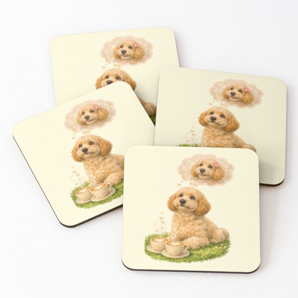 Item preview, Goldendoodle In Love: Cozy Coffee Date Dreams designed and sold by CreativeArtistL.