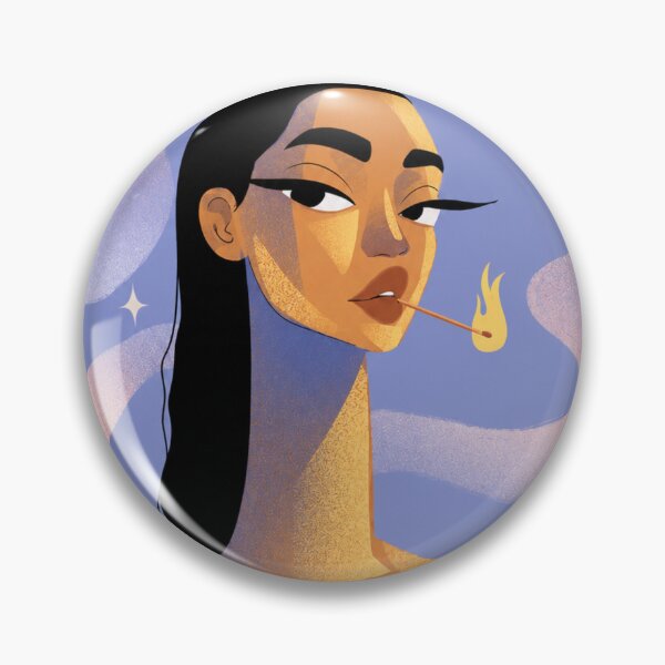 Item preview, Modern Woman with Illustrated Pastel Background designed and sold by flocreativa.