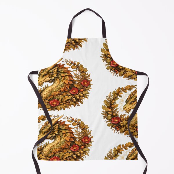 Item preview, Vintage Botanical Woodland Dragon European Folklore Art designed and sold by DragonStore210.