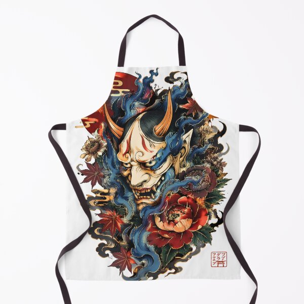 Item preview, Spirit Flame Hannya – Japanese Oni Demon Mask Dark Fantasy Art designed and sold by kaxymax.
