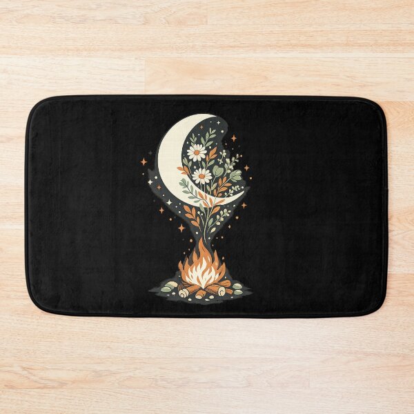 Item preview, Moonlit Wildflower Campfire Vintage Nature & Stargazing Aesthetic designed and sold by teemix.